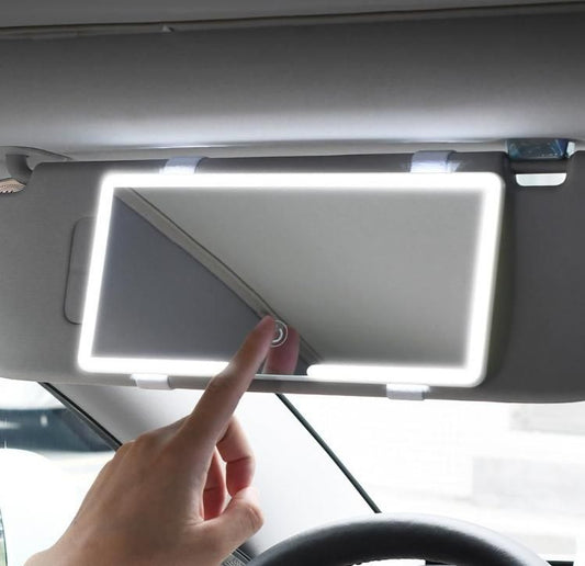 LED Car Makeup Mirror ( Rechargeable )