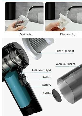 Portable Wireless Air Duster and Vacuum Cleaner